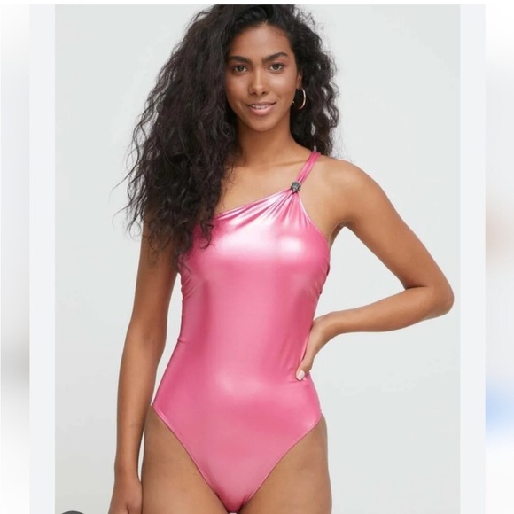 Kurt Geiger London kensington pink fuchsia‎ eagle head brooch Swimsuit size XL - Picture 1 of 8
